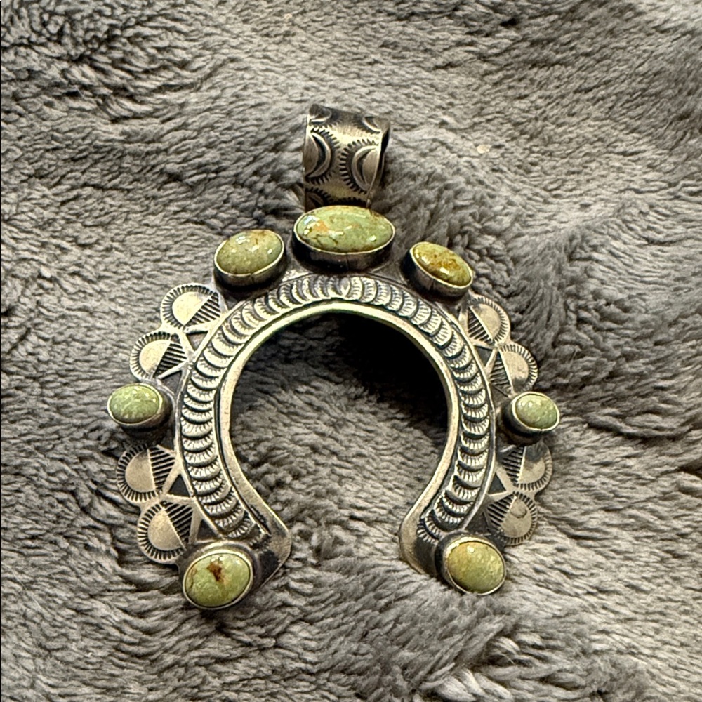Sterling Silver and Turquoise Naja (Pendant Only)